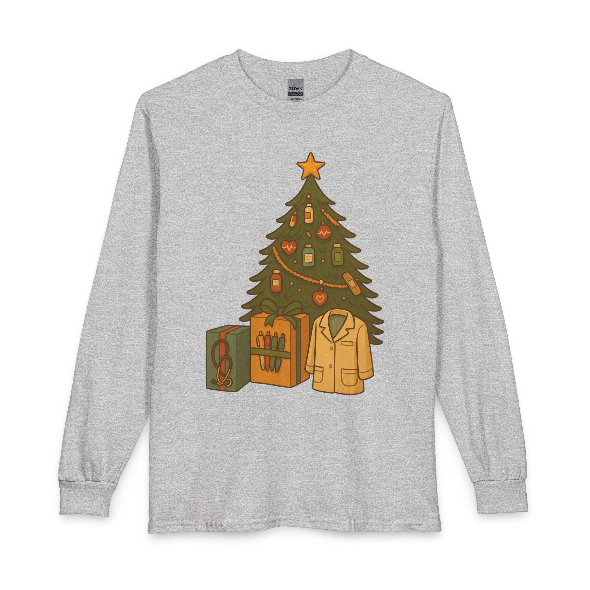 Christmas Tree with Gifts Long Sleeve Shirt | Holiday Tree