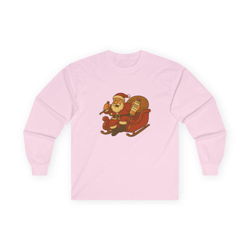 100 mL Holiday Cheer Long Sleeve Tee | Retro Christmas Illustration
