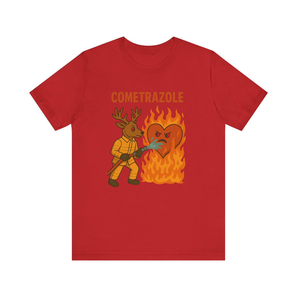 Cometrazole Fighting Flaming Heart T-Shirt | Funny Rescue PPI's
