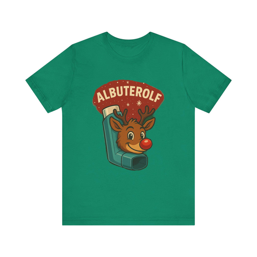 Albuterolf Reindeer Tee | Respiratory Therapy Cartoon