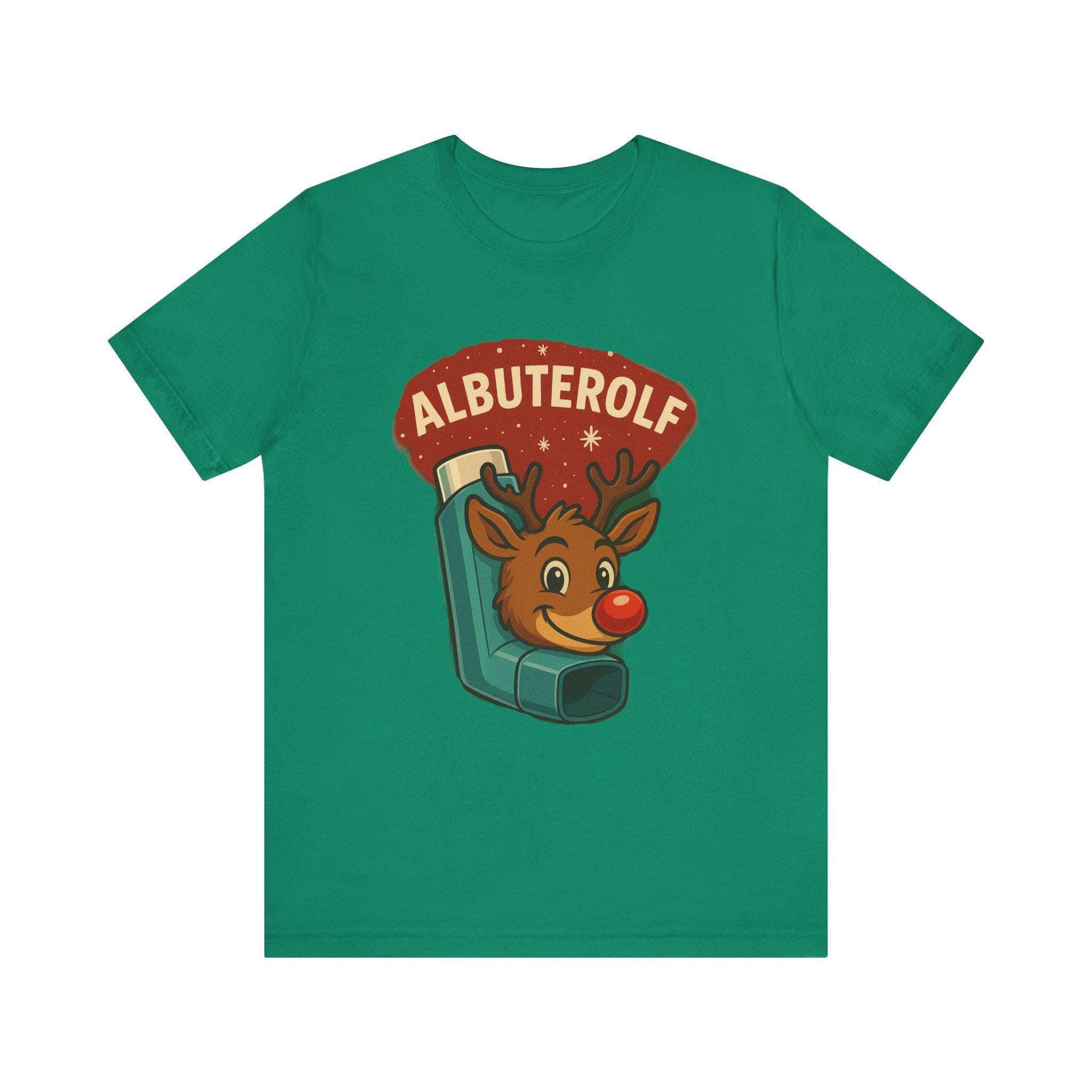 Albuterolf Reindeer Tee | Respiratory Therapy Cartoon