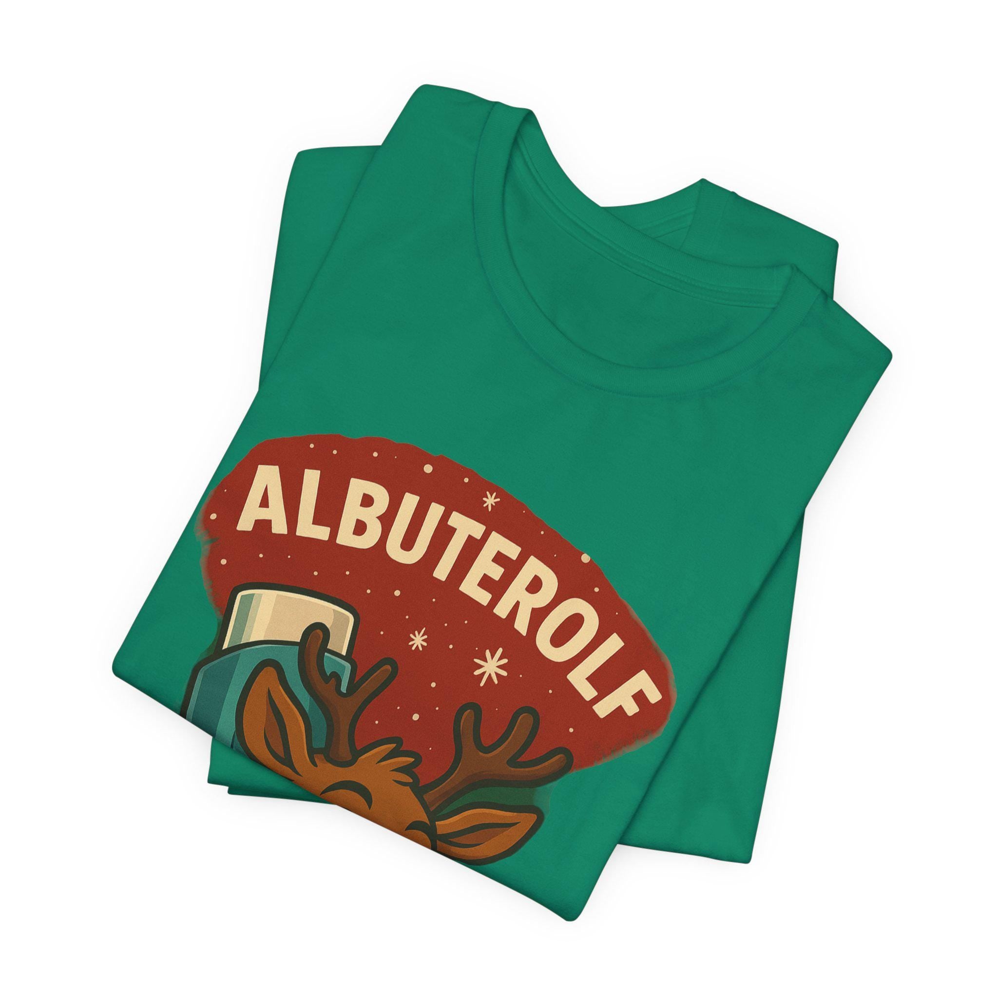 Albuterolf Reindeer Tee | Respiratory Therapy Cartoon