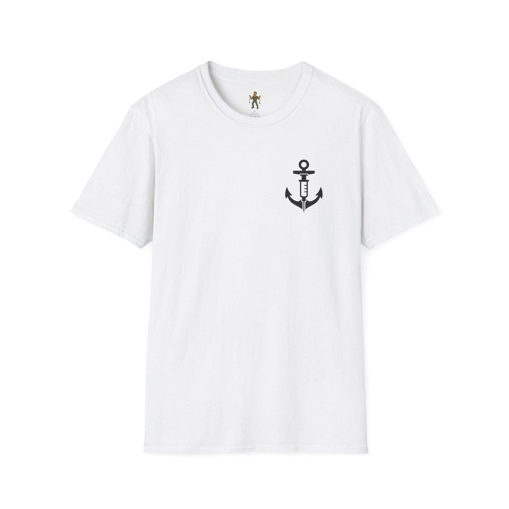 Nautical Anchor Nurse T-Shirt | Minimal Beach Tee