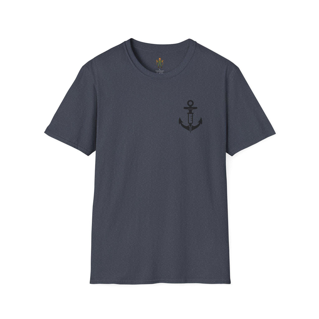 Nautical Anchor Nurse T-Shirt | Minimal Beach Tee