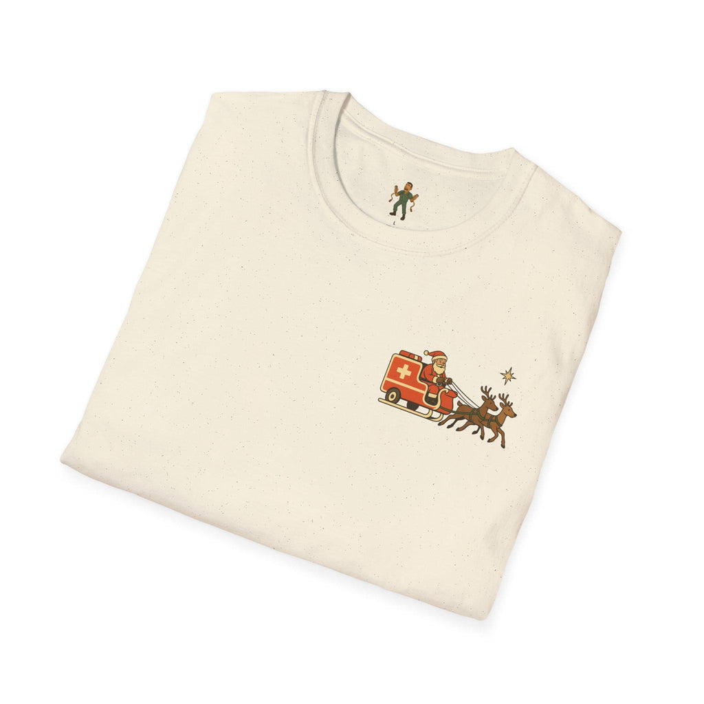 Santa Ambulance T-Shirt | Healthcare Holiday Scene