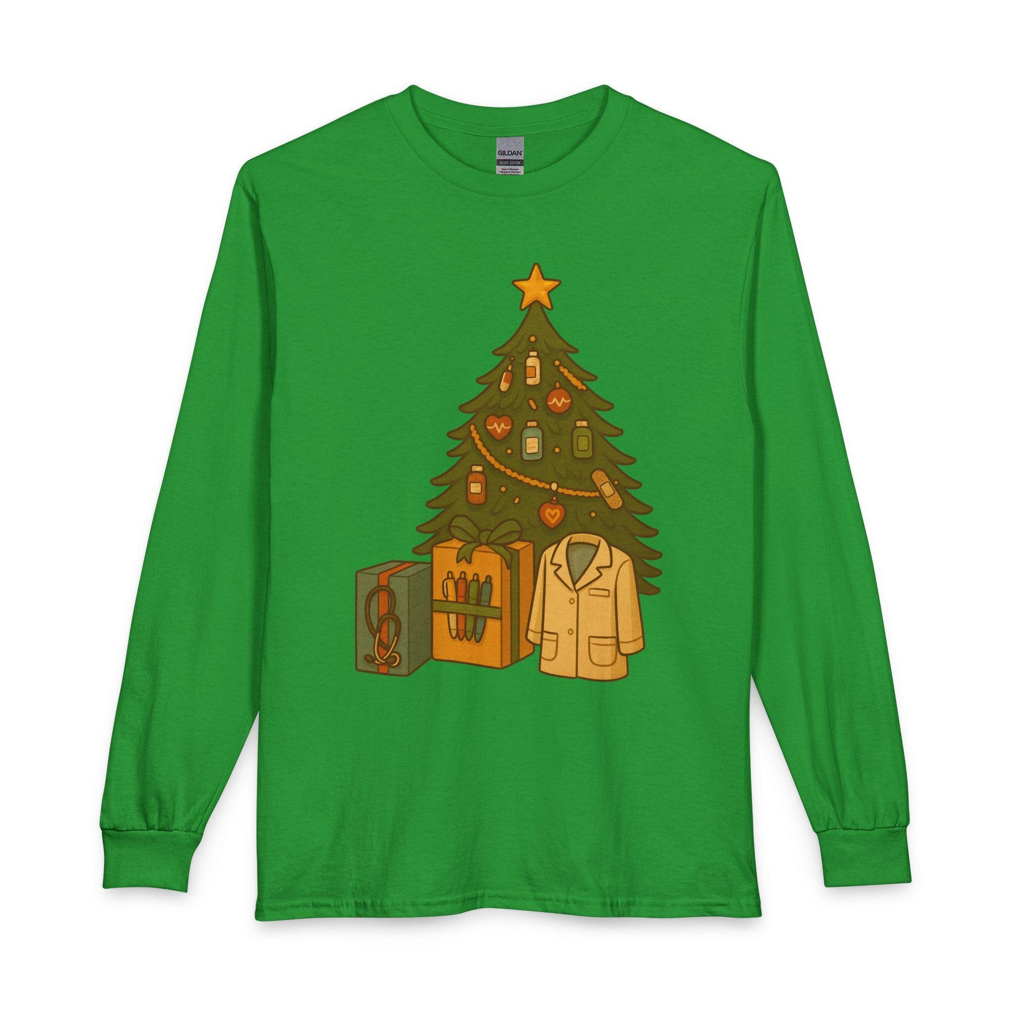 Christmas Tree with Gifts Long Sleeve Shirt | Holiday Tree