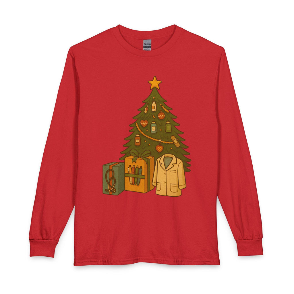 Christmas Tree with Gifts Long Sleeve Shirt | Holiday Tree