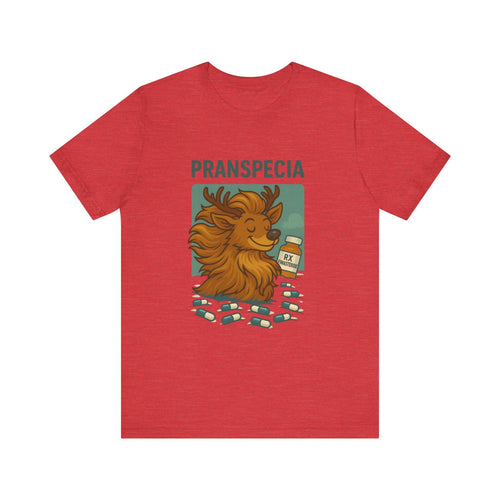Cartoon Reindeer 'Pranspecia' T-Shirt
