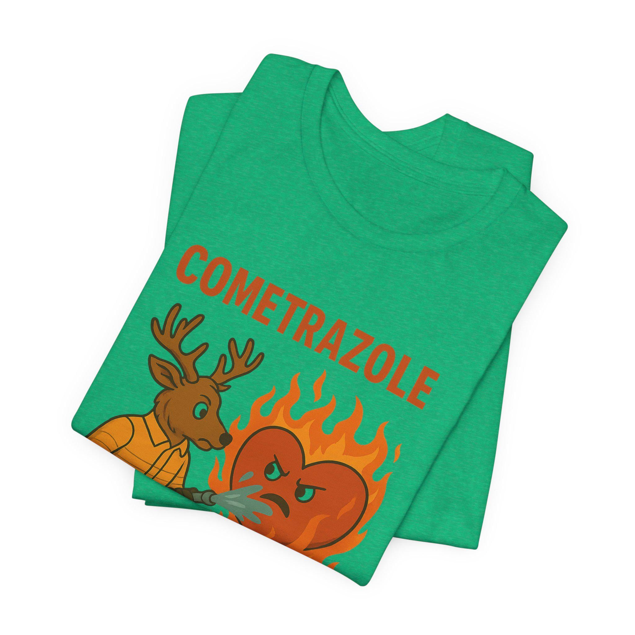 Cometrazole Fighting Flaming Heart T-Shirt | Funny Rescue PPI's