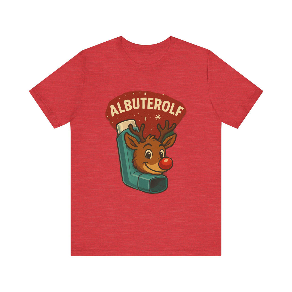 Albuterolf Reindeer Tee | Respiratory Therapy Cartoon
