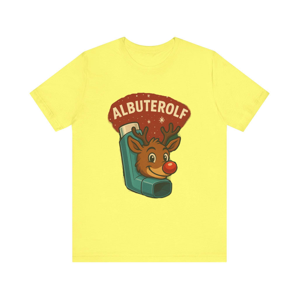 Albuterolf Reindeer Tee | Respiratory Therapy Cartoon