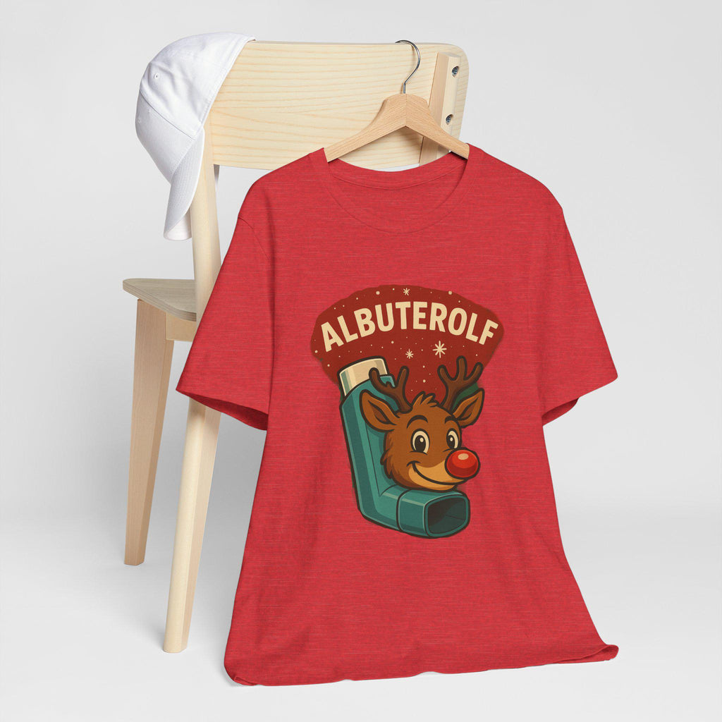 Albuterolf Reindeer Tee | Respiratory Therapy Cartoon