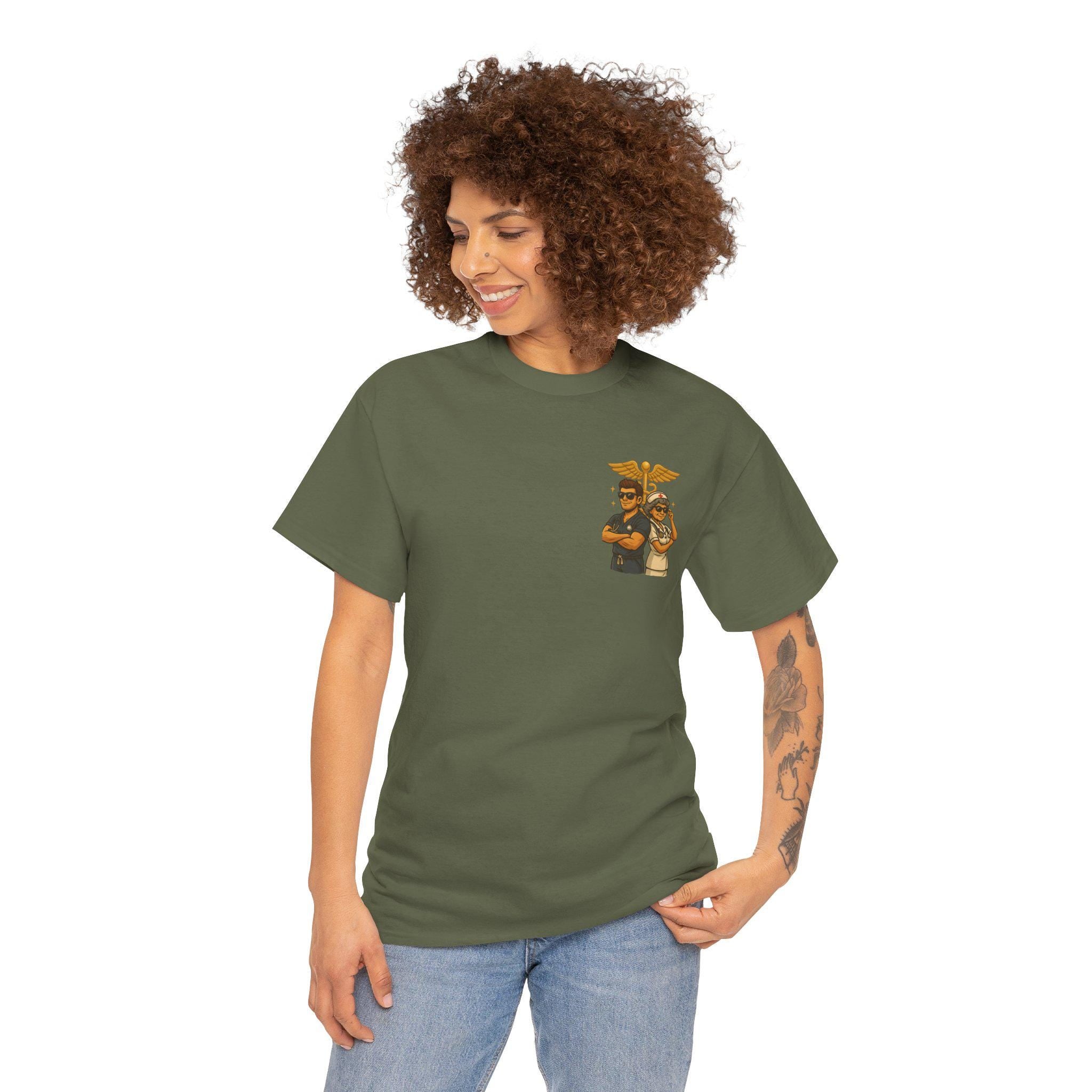 Cool Nurses Cartoon Tee | Nursing Gym Shirt