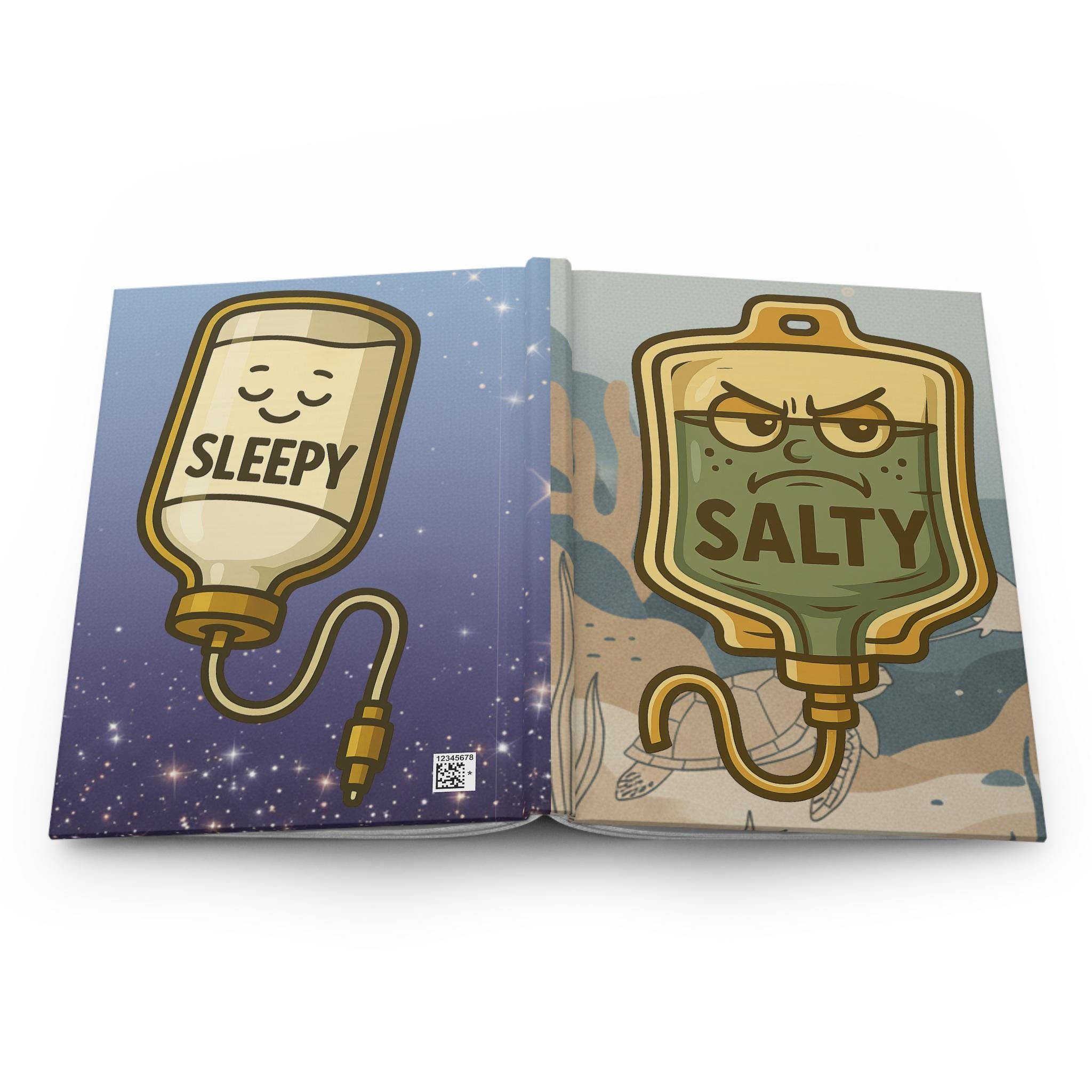 Salty Sleepy Hardcover Journal | Nurses Notebook