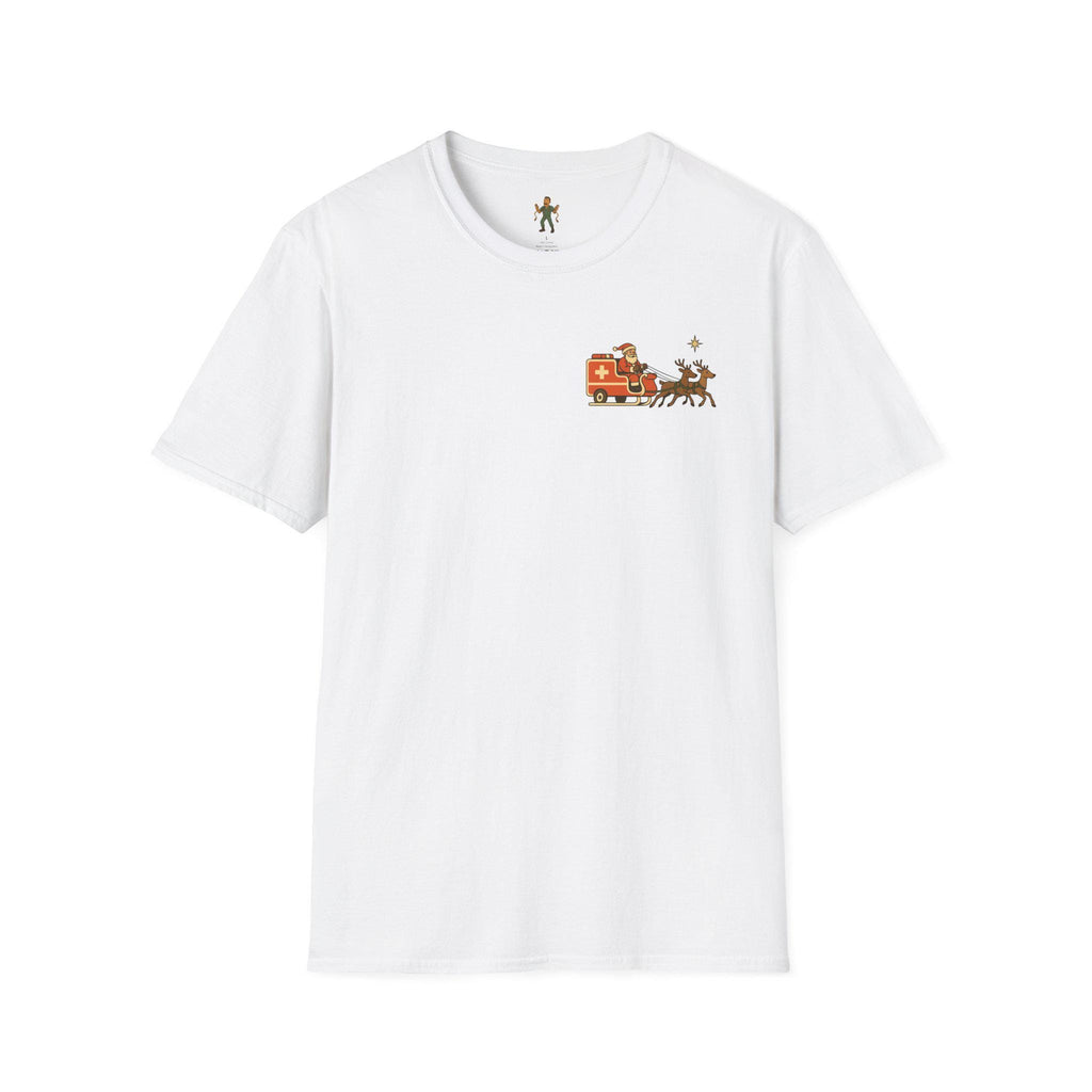 Santa Ambulance T-Shirt | Healthcare Holiday Scene