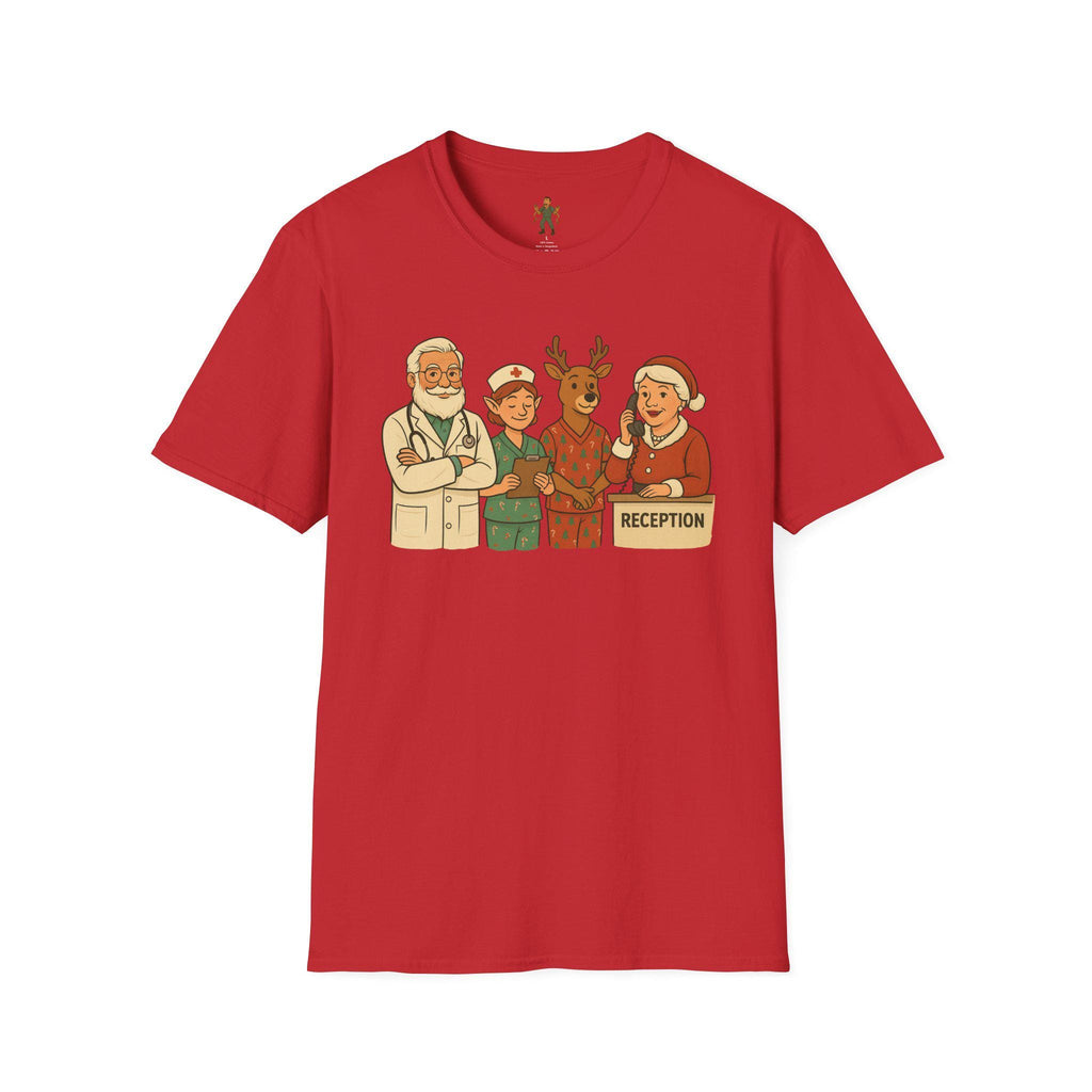 Hospital Christmas Crew T-Shirt | Healthcare Holiday Scene